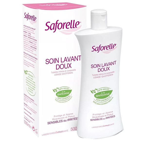 Saforelle Gentle Cleansing Care Απαλή Φροντίδα Καθαρισμού Ευαίσθητης Περιοχής 500 ml