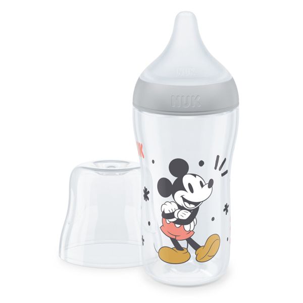 Nuk Perfect Match Mickey Mouse Πλαστικό Μπιμπερό κατά των Κολικών με Θηλή Σιλικόνης 3m+ 260 ml