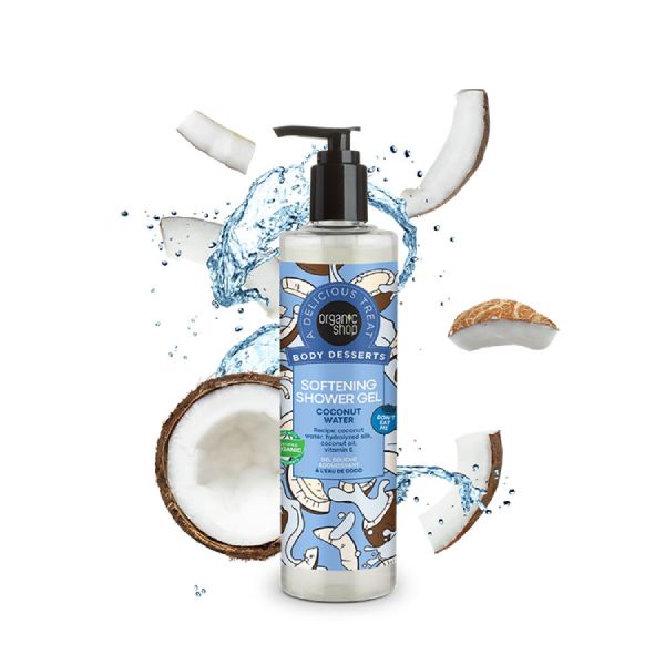 Organic Shop Body Desserts Coconut Water Απαλό Αφρόλουτρο με Νερό Καρύδας 280 ml