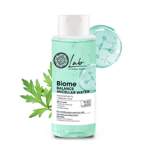 Natura Siberica Lab Biome Νερό Micellar Εξισορρόπησης για Λιπαρό / Κανονικό Δέρμα 400 ml