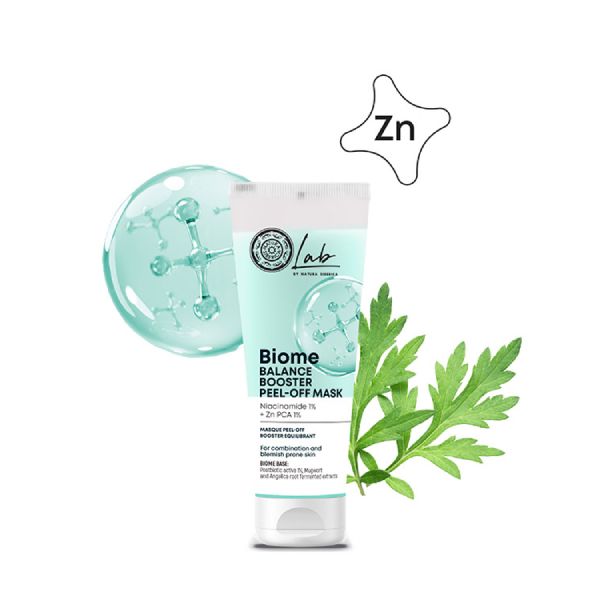 Natura Siberica Lab Biome Ενισχυμένη Peel-Off Μάσκα Προσώπου Εξισορρόπησης για Μικτό / Λιπαρό Δέρμα με Ατέλειες 75 ml