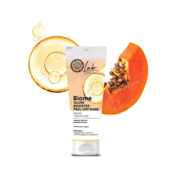 Natura Siberica Lab Biome Glow Booster Ενισχυμένη Peel-Off Μάσκα Προσώπου Λάμψης για Όλες τις Επιδερμίδες 75 ml