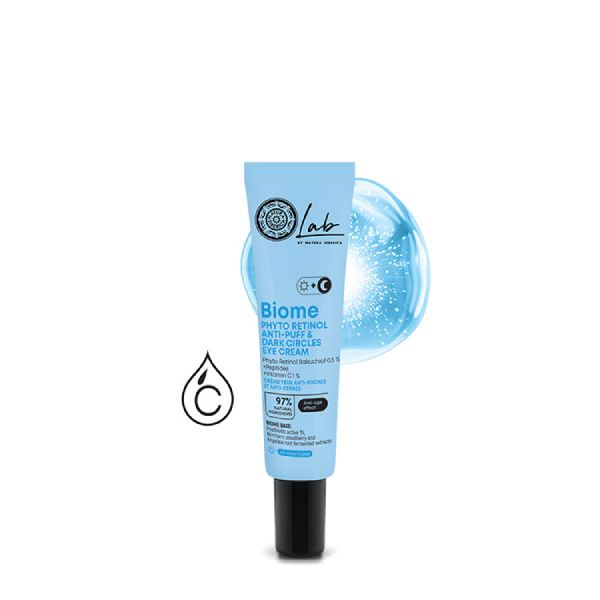 Natura Siberica Lab Biome Phyto Retinol Κρέμα Ματιών για Πρηξίματα και Μαύρους Κύκλους με Ρετινόλη 30 ml