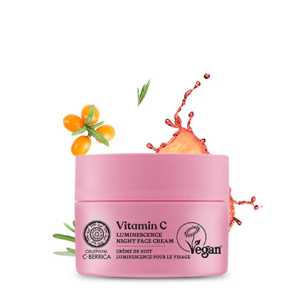 Oblepikha C-Berrica Vitamin C Luminescence Κρέμα Νυκτός Προσώπου για Λάμψη 50 ml