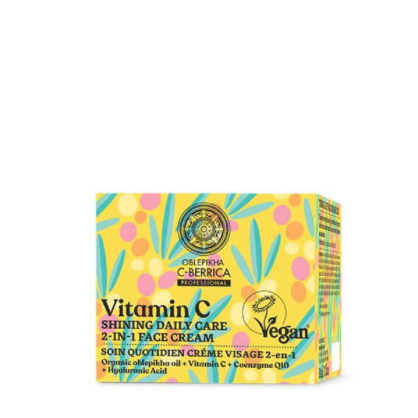 Oblepikha C-Berrica Vitamin C Shining Daily Care Κρέμα Προσώπου 2 σε 1 για Ενυδάτωση και Λάμψη 50 ml