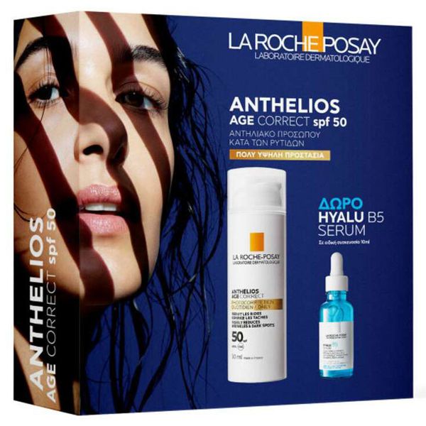 La Roche-Posay Set με Anthelios Age Correct Spf50 50 ml και Δώρο Hyalu B5 Serum 10 ml