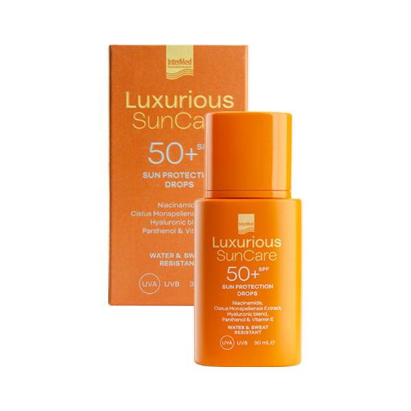 Luxurious Suncare Protection Drops Spf50+ Λεπτόρρευστο Αντηλιακό Γαλάκτωμα Προσώπου 30 ml