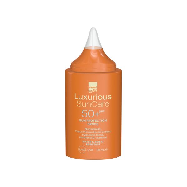 Luxurious Suncare Protection Drops Spf50+ Λεπτόρρευστο Αντηλιακό Γαλάκτωμα Προσώπου 30 ml