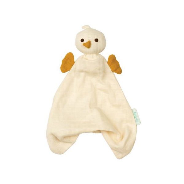 Babylonia Hoppa Pico Muslin White Κουκλάκι Παρηγοριάς από Οργανικό Βαμβάκι