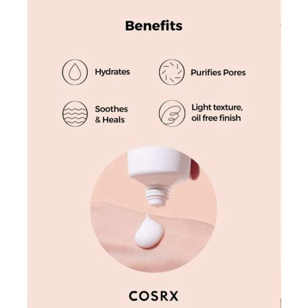 COSRX Soothing Moisturizer Λεπτόρρευστη Ενυδατική Κρέμα για Ακνεϊκές Επιδερμίδες 80 ml