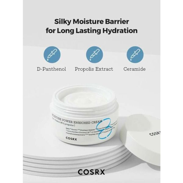 Korean COSRX Moisture Power Enriched Cream Κρέμα Εντατικής Ενυδάτωσης με Β5 και Πρόπολη 50 ml