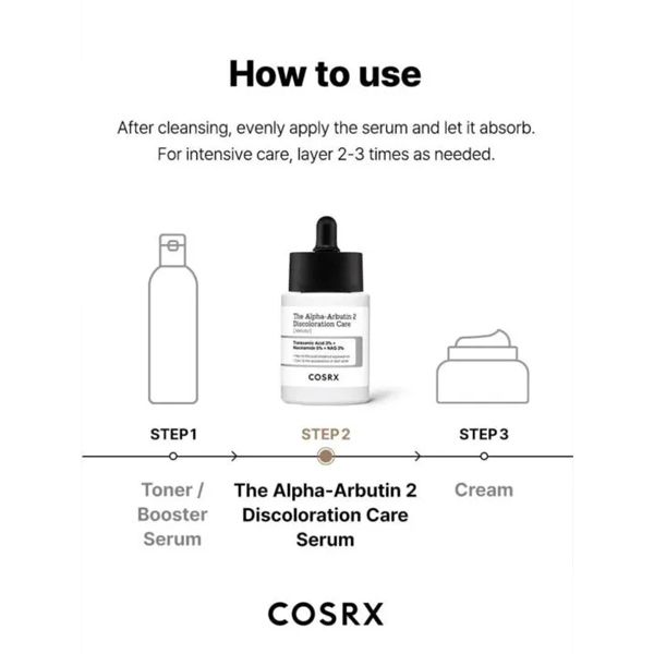 COSRX The Alpha Arbutin 2 Discoloration Care Serum Ορός για Πανάδες και Δυσχρωμίες 50 ml