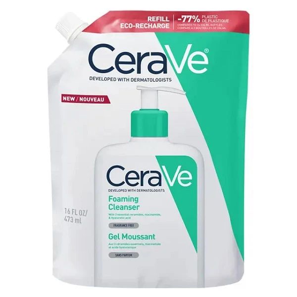 CeraVe Αφρώδες Τζελ Καθαρισμού Προσώπου, Σώματος Refill 473 ml