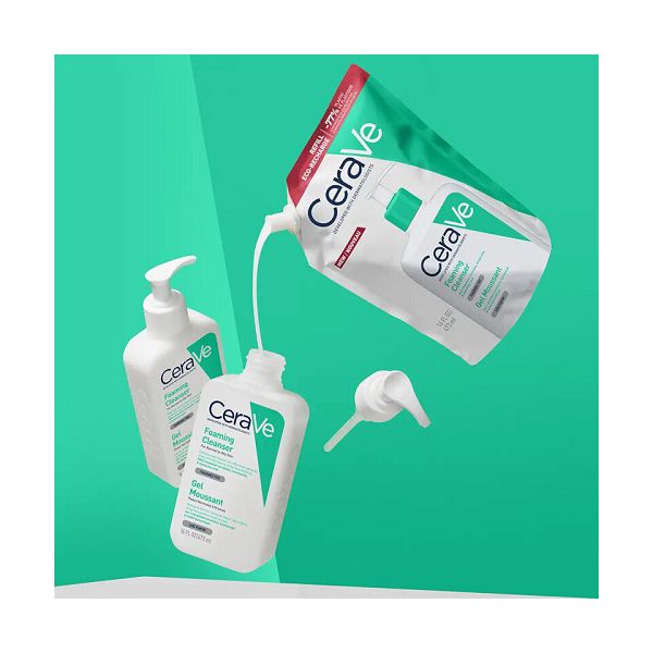 CeraVe Αφρώδες Τζελ Καθαρισμού Προσώπου, Σώματος Refill 473 ml