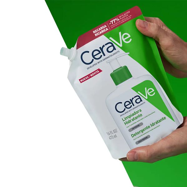 CeraVe Κρέμα Καθαρισμού Προσώπου, Σώματος για Κανονικό, Ξηρό Δέρμα Refill 473 ml