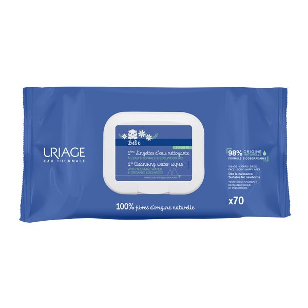 Uriage Bebe 1st Cleansing Wipes Μωρομάντηλα 70 τμχ