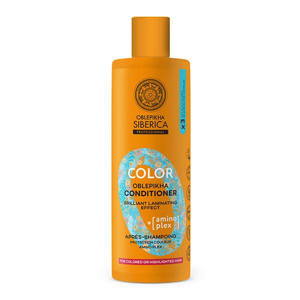 Natura Siberica Oblepikha Color Conditioner Προστασίας Χρώματος με Ιπποφαές & Amino Plex για Βαμμένα Μαλλιά 400 ml