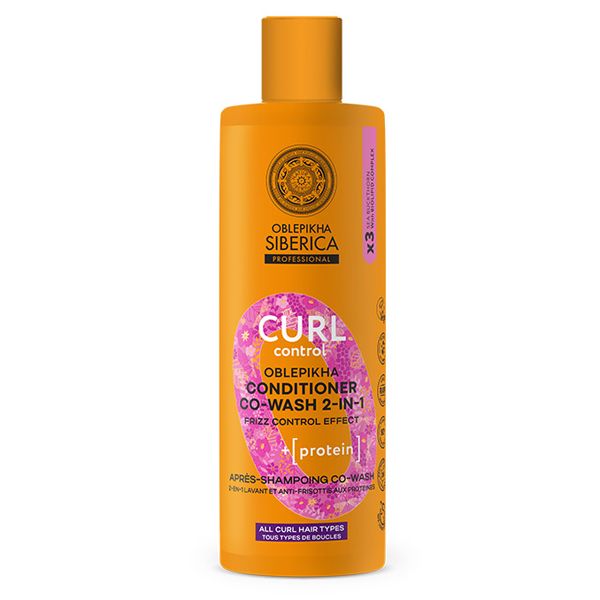 Natura Siberica Oblepikha Co-Wash Conditioner 2 in 1 για Μπούκλες με Ιπποφαές & Πρωτεΐνη Σίτου 400 ml