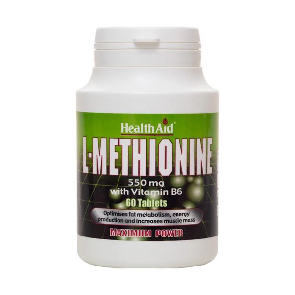 Health Aid L-Methionine 550mg 60 ταμπλέτες