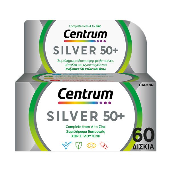 Centrum Silver 50+ Πολυβιταμίνες 60 ταμπλέτες