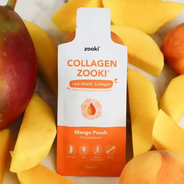 Zooki Collagen Mango-Peach Πόσιμο Κολλαγόνο 14 φακελάκια