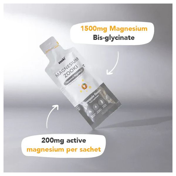 Zooki Liposomal Magnesium Bisglycinate Pineapple Guava 14 φακελάκια