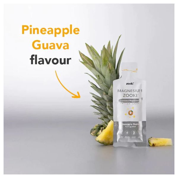 Zooki Liposomal Magnesium Bisglycinate Pineapple Guava 14 φακελάκια