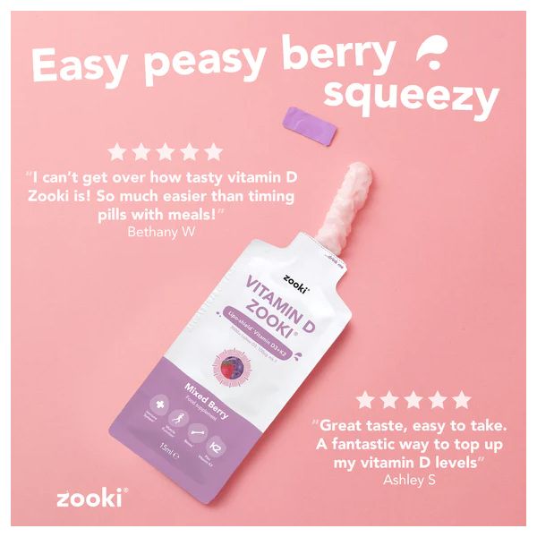 Zooki Vitamin D3+K2 Mixed Berry Liposomal 14 φακελάκια