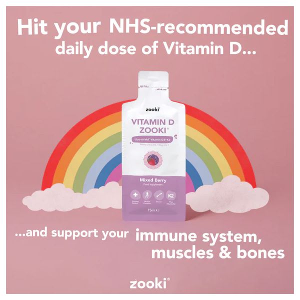 Zooki Vitamin D3+K2 Mixed Berry Liposomal 14 φακελάκια