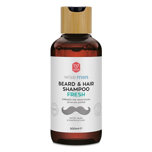 Wise Men Fresh Σαμπουάν Γενειάδας & Μαλλιών 200 ml