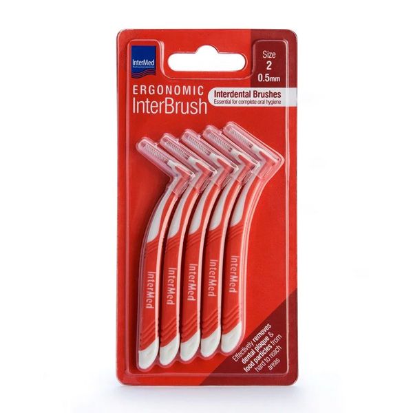 Intermed Ergonomic InterBrush Μεσοδόντια Βουρτσάκια 0.5 mm Κόκκινα 5 τμχ Intermed Ergonomic InterBrush Μεσοδόντια Βουρτσάκια 0.5 mm Κόκκινα 5 τμχ