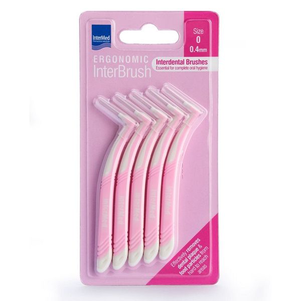 Intermed Ergonomic InterBrush Μεσοδόντια Βουρτσάκια 0.4mm Ροζ 5 τμχ Intermed Ergonomic InterBrush Μεσοδόντια Βουρτσάκια 0.4mm Ροζ 5 τμχ