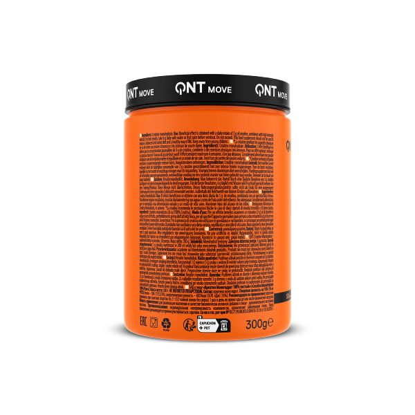 QNT Move Creatine Monohydrate Μονοϋδρική Κρεατίνη για Έντονη Προπόνηση με Γεύση Vanilla 300 gr