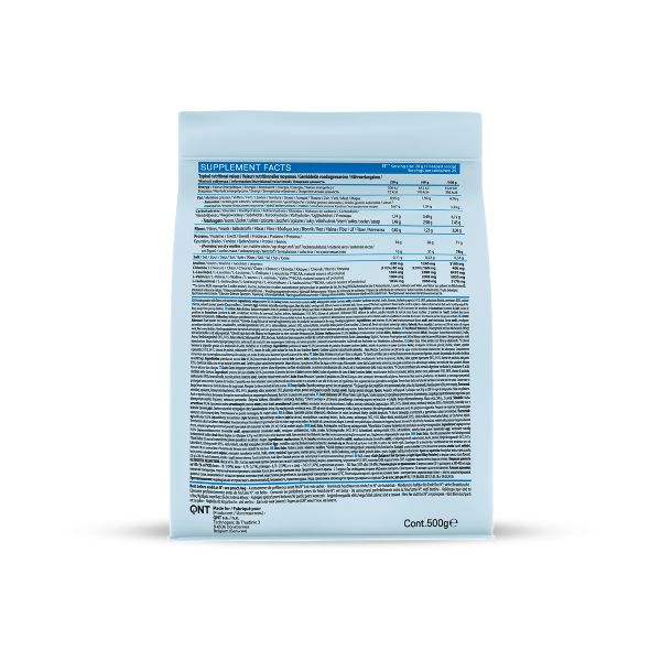 QNT Liife Whey Protein BCAA and Fiber Light Digest Πρωτεΐνη Ορού Γάλακτος και Φυτικές Ίνες με Γεύση Coconut 500 gr