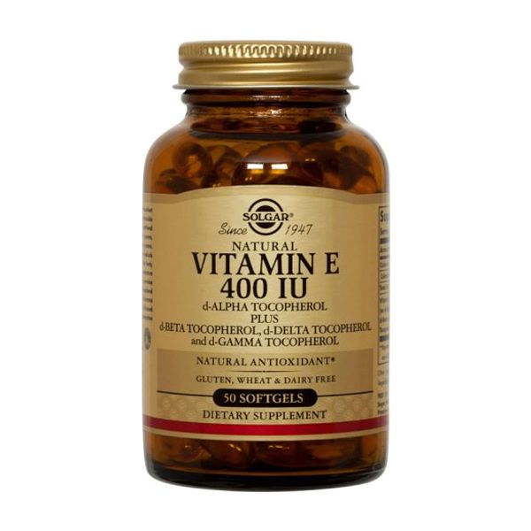 Solgar Vitamin E 400IU 50 softgels