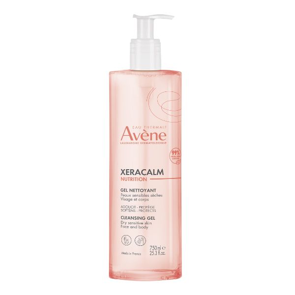 Avene XeraCalm Nutrition Cleansing Gel Τζελ Καθαρισμού Προσώπου, Σώματος 750 ml