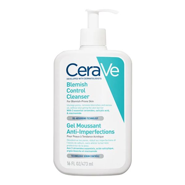 CeraVe Blemish Control Cleanser Τζελ Καθαρισμού Προσώπου με Ατέλειες 473 ml