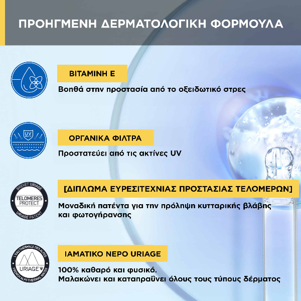 Uriage Bariesun Cream Αντηλιακή Κρέμα Προσώπου Spf50+ 50 ml
