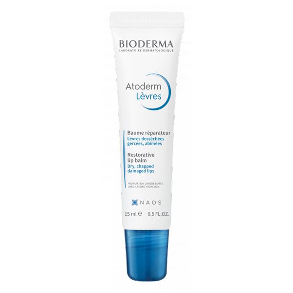 Bioderma Atoderm Baume Levres Εντατική Φροντίδα Θρέψης & Αναδόμησης για τα Χείλη 15 ml