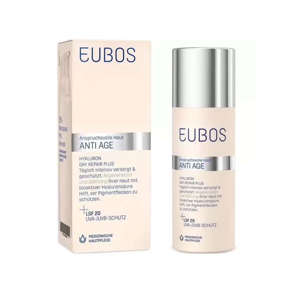 Eubos Hyaluron Day Repair Plus Αντιρυτιδική Κρέμα με Υαλουρονικό Οξύ Spf20 50 ml