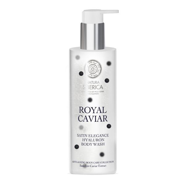 Natura Siberica Royal Caviar Satin Elegance Αφρόλουτρο με Υαλουρονικό Οξύ για Αντιγήρανση & Βαθιά Ενυδάτωση 400 ml