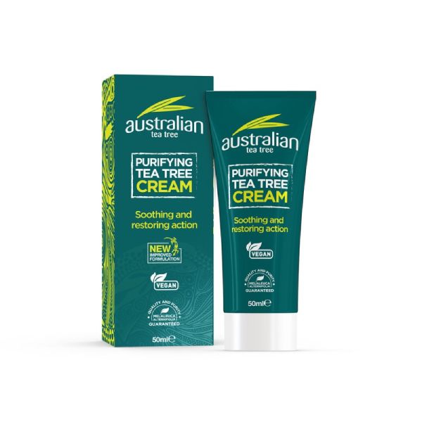 Optima Australian Tea Tree Αντισηπτική Κρέμα με Αιθέριο Έλαιο Τεϊόδεντρου Καταπραΰνει και Επανορθώνει 50 ml