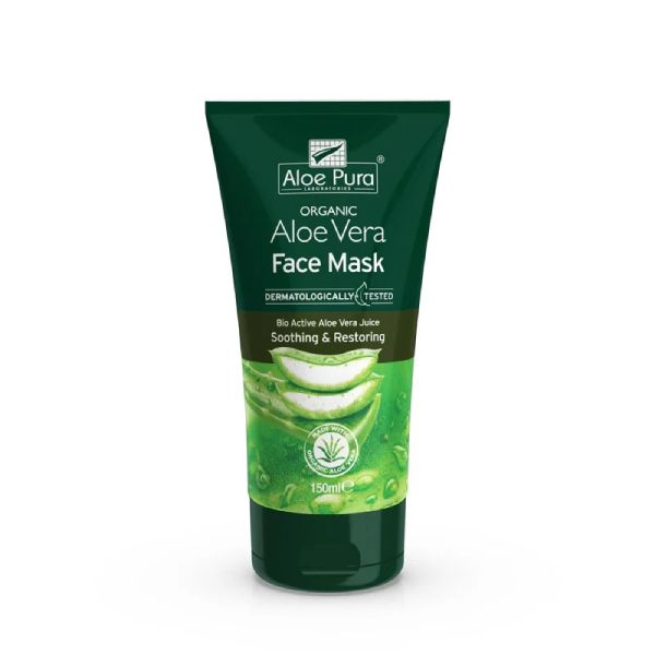 Optima Aloe Pura Organic Aloe Vera Μάσκα Προσώπου Καταπραΰνει και Ενυδατώνει 150 ml