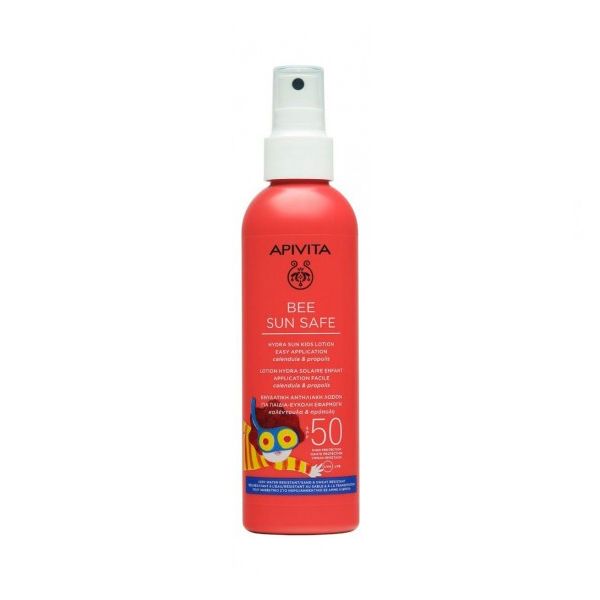 Apivita Bee Sun Safe Kids Παιδική Ενυδατική Αντηλιακή Λοσιόν Προσώπου, Σώματος Spf50 200 ml