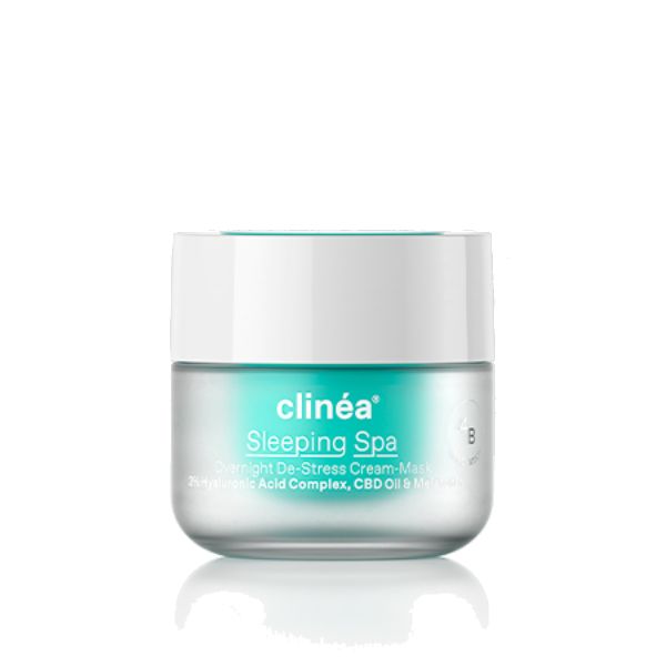 Clinea Sleeping Spa Κρέμα-Μάσκα Προσώπου De-stress Νυκτός για Ενυδάτωση 50 ml