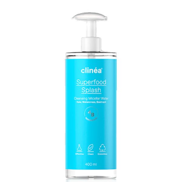 Clinea Superfood Splash Νερό Καθαρισμού Προσώπου Micellar 400 ml Clinea Superfood Splash Νερό Καθαρισμού Προσώπου Micellar 400 ml