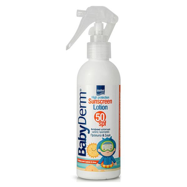 Babyderm Sunscreen Lotion Βρεφικό Αντηλιακό Προσώπου, Σώματος Spf50 6m+ 200 ml Babyderm Sunscreen Lotion Βρεφικό Αντηλιακό Προσώπου, Σώματος Spf50 6m+ 200 ml