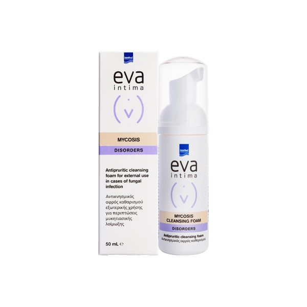 Eva Mycosis Foaming Wash Αφρός Καθαρισμού της Ευαίσθητης Περιοχής με Αντικνησμική Δράση 50 ml