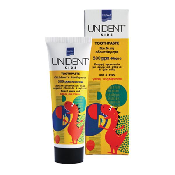 Unident Kids Toothpaste Παιδική Οδοντόκρεμα 500ppm Φθόριο 2y+ 50 ml