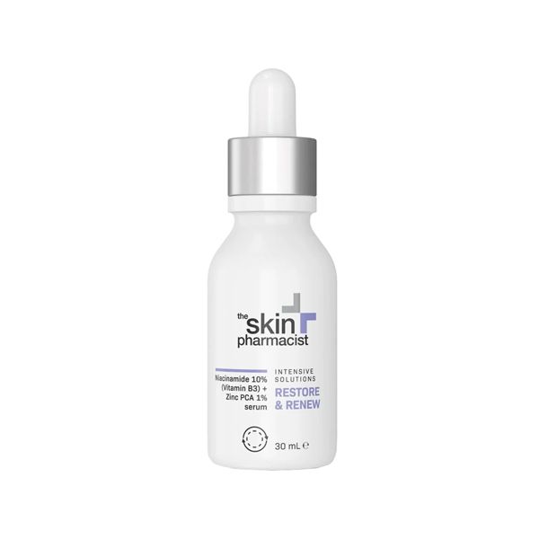 The Skin Pharmacist Restore & Renew Niacinamide Serum Προσώπου Αντιμετώπισης Ατελειών & Λιπαρότητας 30 ml The Skin Pharmacist Restore & Renew Niacinamide Serum Προσώπου Αντιμετώπισης Ατελειών & Λιπαρότητας 30 ml